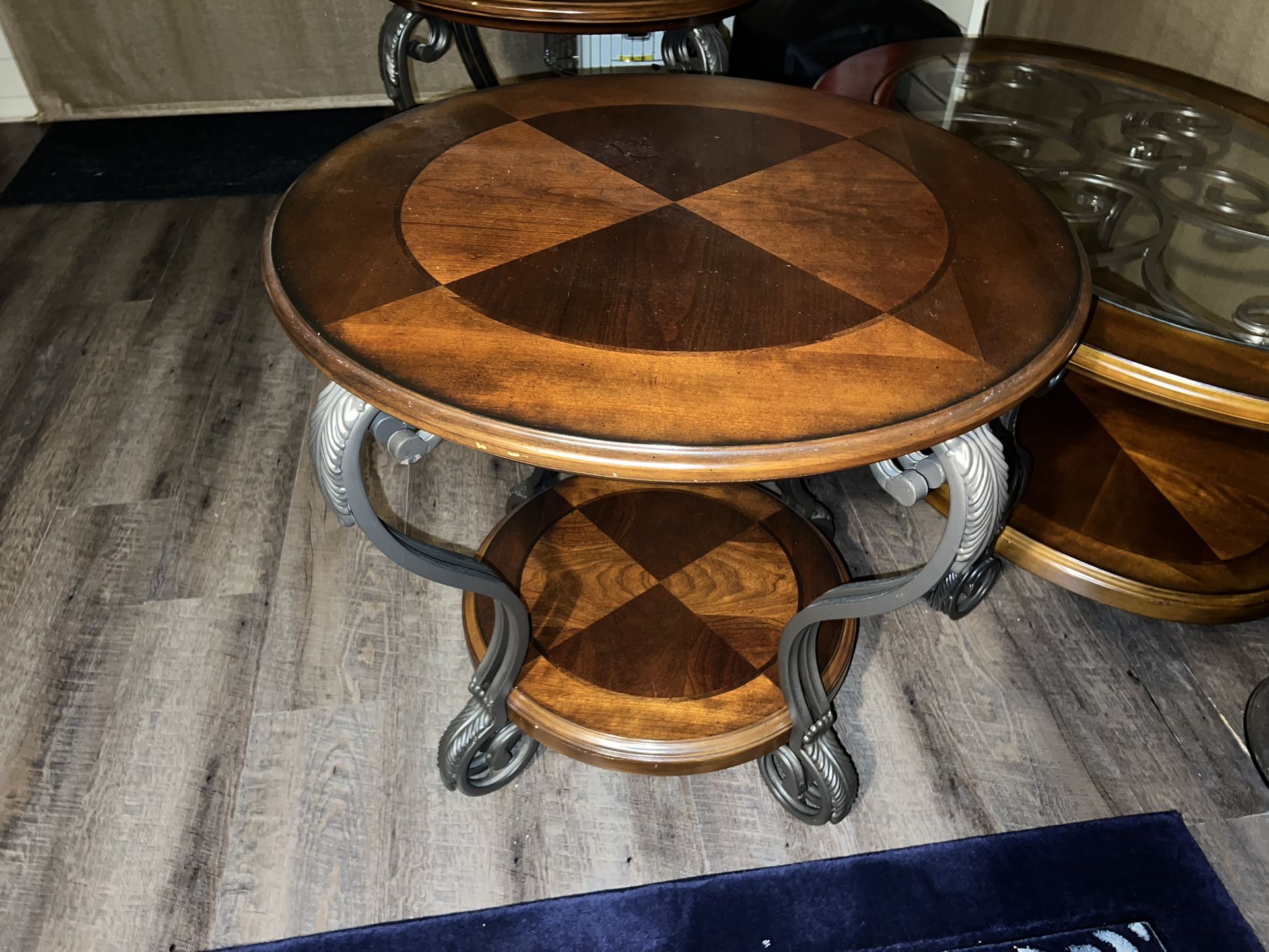 Cast Iron Infused Coffee Table Set