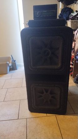Vetan amplificador y cajon kicker con 2 bocinas número 12