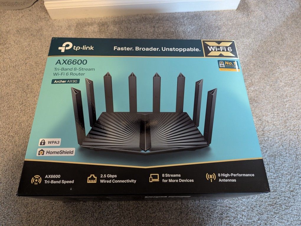 TP-Link AX6600 Tri-Band WiFi 6 Router
