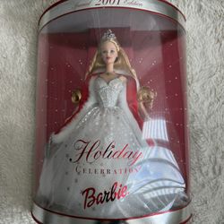 Holiday Celebration 2001 Barbie Doll 50304 Mattel Special Edition New Christmas