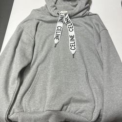 Celine Loose Hoodie Light Grey
