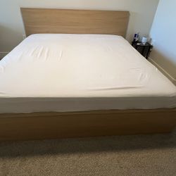 IKEA King Bed Frame with Slatted Bed Base 