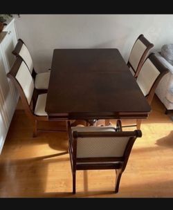 Extendable Dining Table With 6 Chairs