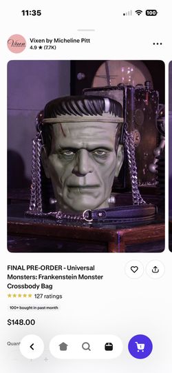 Frankenstein Crossbody Bag