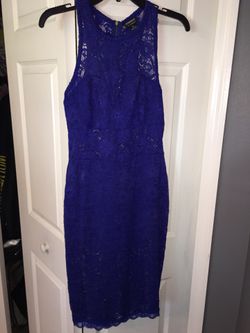 Cocktail or Homecoming Dress Royal Blue Dress