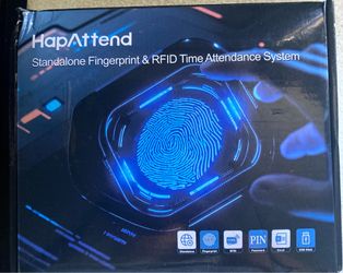 Time Clock - Fingerprint Time Clocks for Employees Small Business Automatic Calculate Hours, No WiFi H1 Standalone Biometric Clock in Machine for Empl