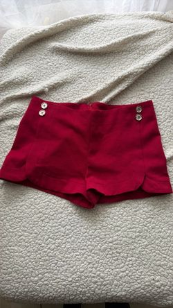 Mini red short for women size S