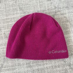 Columbia Sportswear Girl’s Youth Outdoors Camping Hiking Pink Ribbed Beanie Hat