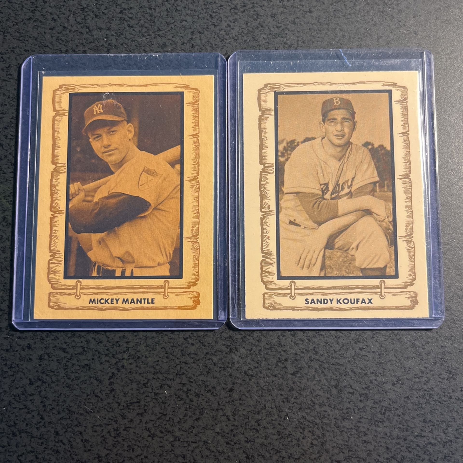 Mantle / Koufax Baseball Legends Cards