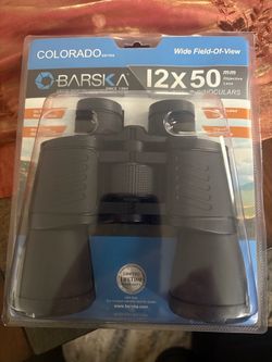 New Sealed BARSKA Colorado 12x50 Wide-Angle Binoculars CP12753