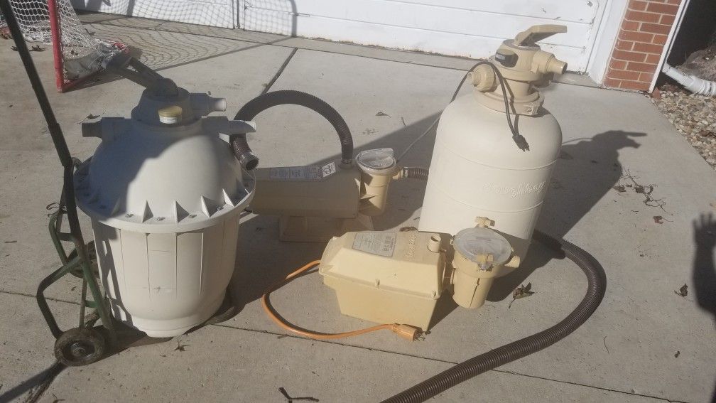 Doughboy XP pool pump and filters