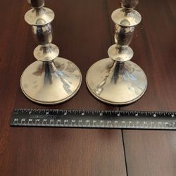 Sterling Silver  candle holders