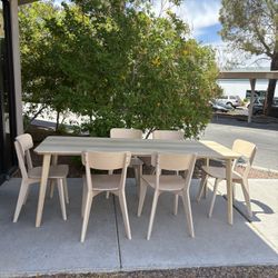 7 Piece IKEA  Dining Set ( Can Deliver For $10 )