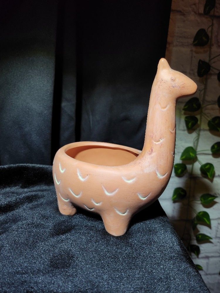 Terracotta Llama Planter