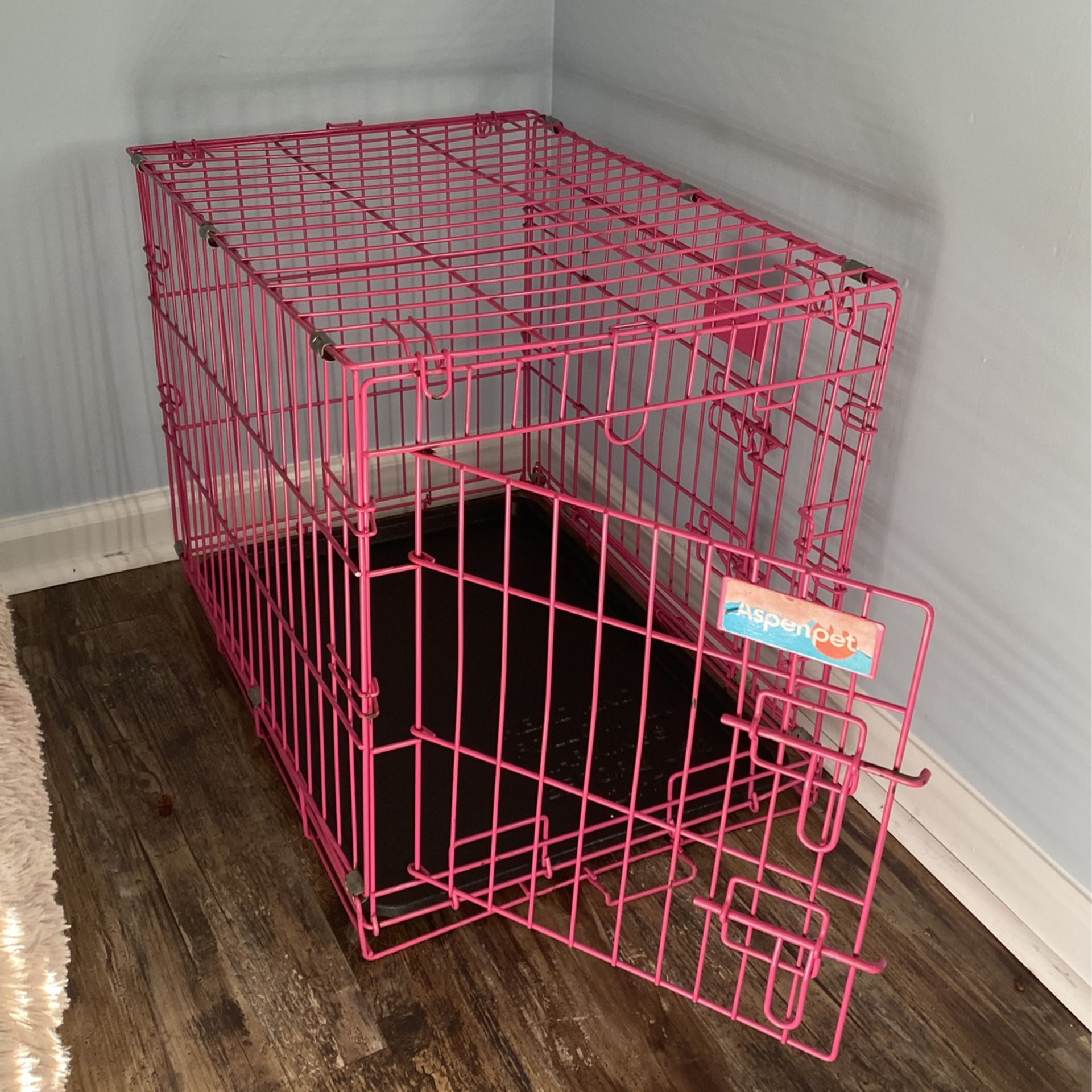 Pink Dog Crate