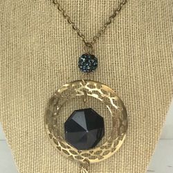 Long Boho Geometric Necklace 