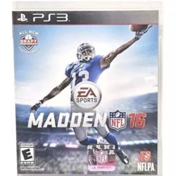 Madden NFL 16 PS3 Game CIB Tested 