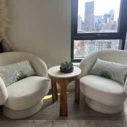 2 Barrel Chairs