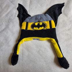 Flipeez by ABG Batman Trapper Hat Ear Flaps Knit/Fleece Colorblock One Size