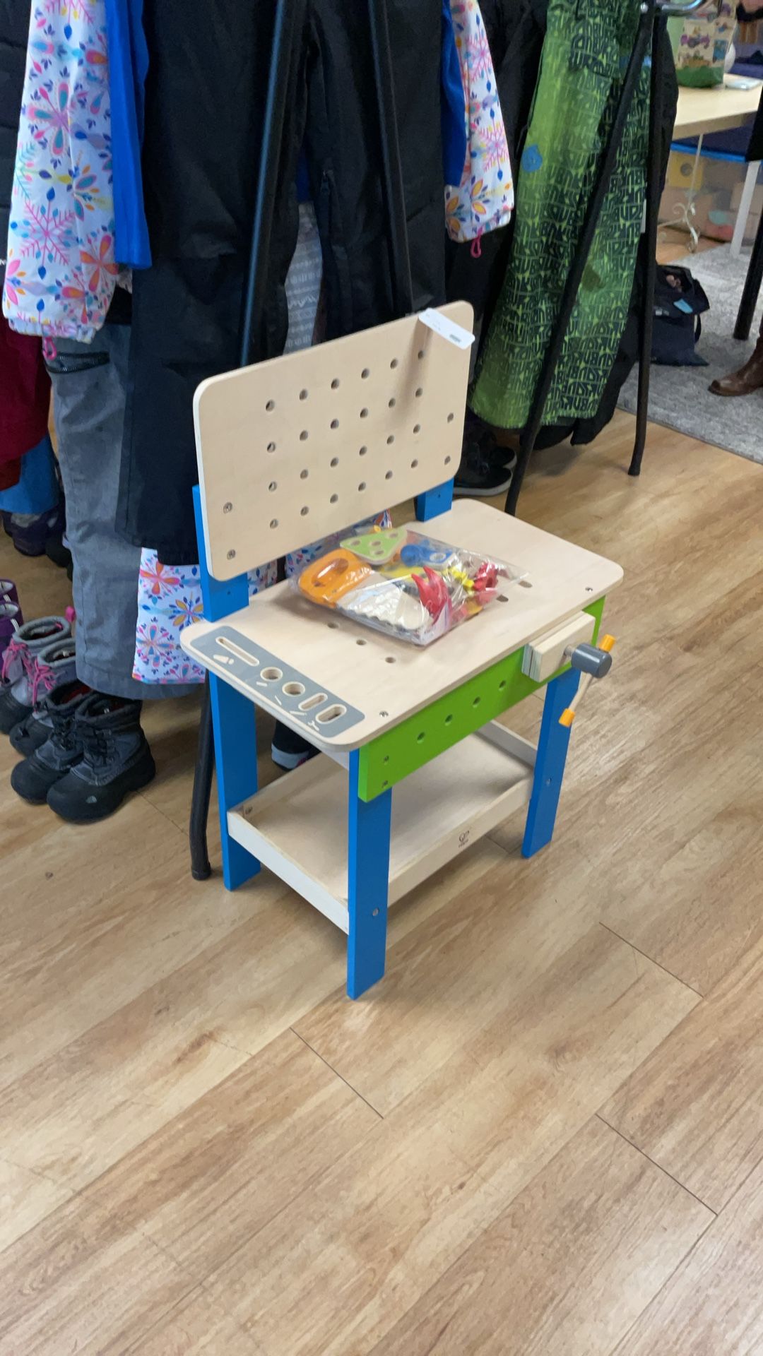 Wooden Toy Workbench With Accessories 