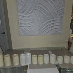 Battery Operated Different Sizes Candles