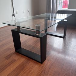 Glass Coffee Table — 63" Modern Design