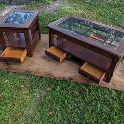 Broyhill Glass Top Tables