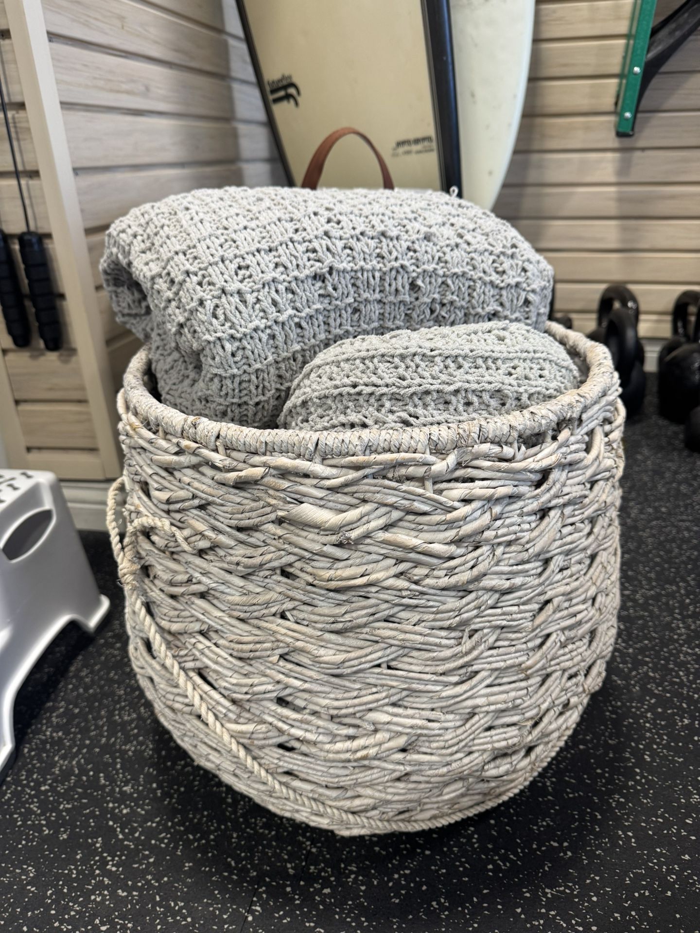 Basket With Blankets