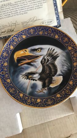40$ Or best offer W.S. George Limited Edition Bald Eagle Collector Plate