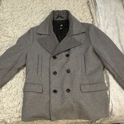 Gently Used Men’s H&M Cotton/Wool Peacoat