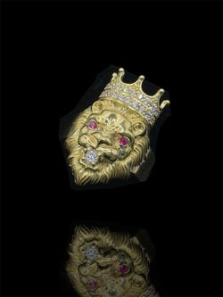 ANILLO LEON, ORO 14K