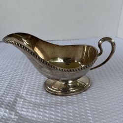 Vintage Silver Plated Gravy Boat Bowl