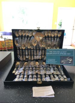 Gold plated Flatware Set