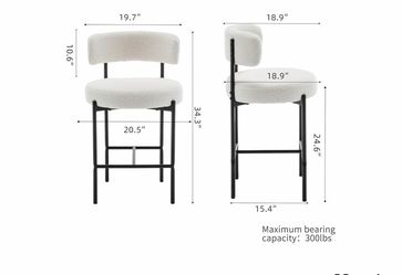 Wood counter bar table with 3 chairs
