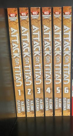 Attack on Titan Manga Volumes 1-6