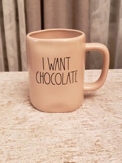 Rae Dunn "I WANT CHOCOLATE" Mug