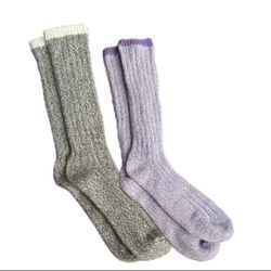 Girls ribbed crew socks