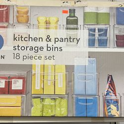 Idesign Kitchen & Pantry Storage Bins 18 Piece Set