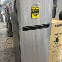 Whirlpool Top And Bottom In Stainless Steel New Open Box 