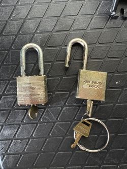 2 Heavy-Duty Padlocks with Keys – American Lock & US Series