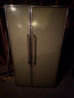 Frigidaire Side-by-Side Refrigerator Vintage Avocado Green
