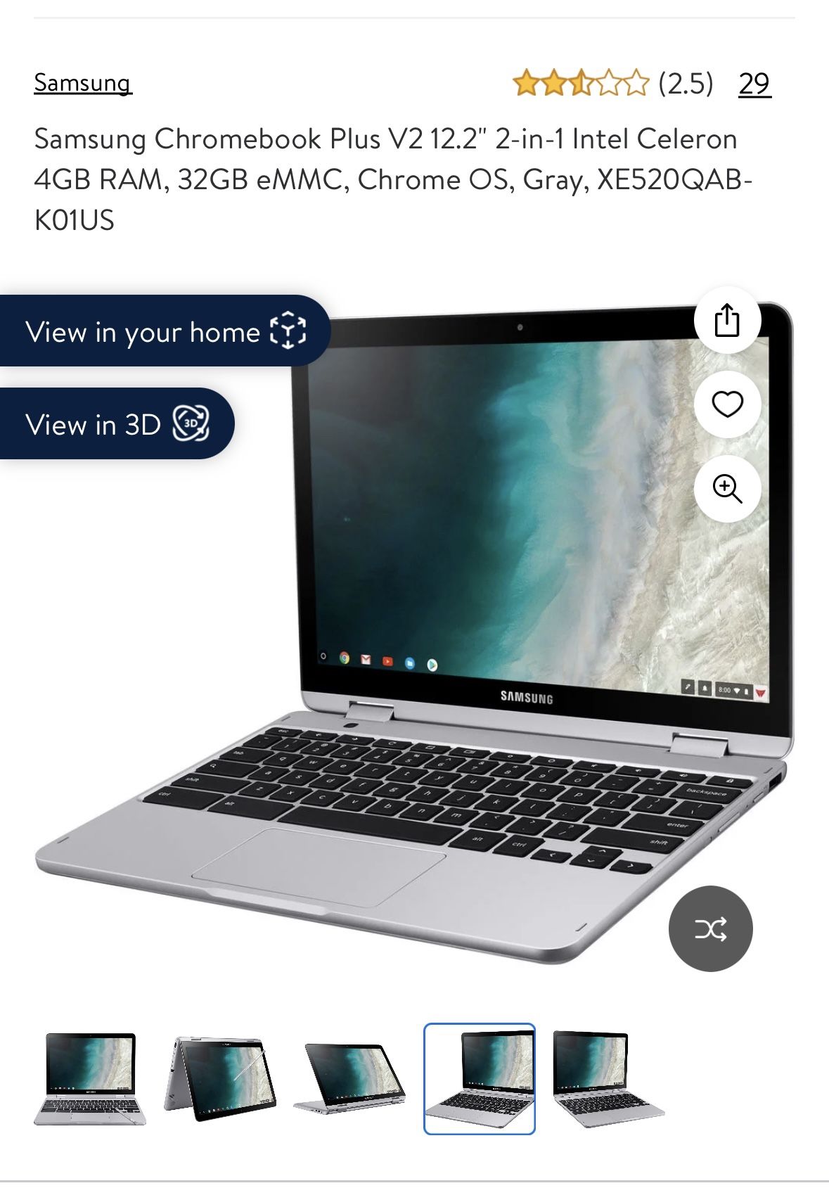 Samsung 2-1 Chromebook