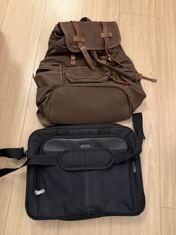 Targus Laptop Bag and Canvas Backpack Bundle