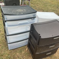 Three Draws Storages, A Little Dirty From Outside All For $15 (NO SHIPPING)
