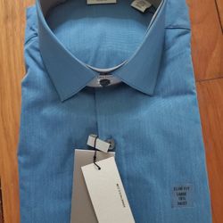 NWT Kenneth Cole Reaction Techni-Cole dress shirt sz 16 1/2-36/37