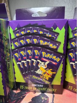2025 POKEMON TRICK OR TRADE BOOSTER BUNDLE BOX / 15 SEALED PACKS