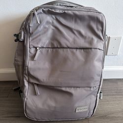 BAGODI Travel Laptop Backpack w/ USB Charging Port – Carry-On Style, Gray
