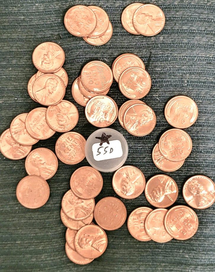 Roll of 1955D RD Unsearched Wheatbacks 