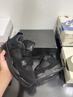  Aj4 Nike Air jordan 4 retro black cat size 7,7.5,8,8.5,9,9.5,10,10.5,11,12 