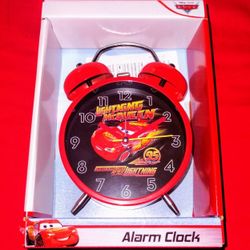 NEW Disney Cars Lightning McQueen Alarm Bell Clock